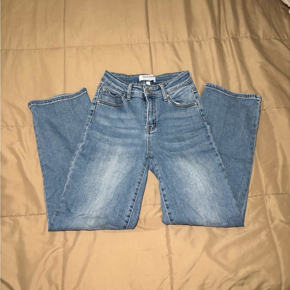 Wax Jean Women's Blue Straight Leg Jeans